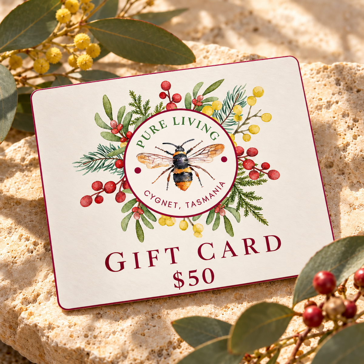 Pure Living Tasmania Digital Gift Card