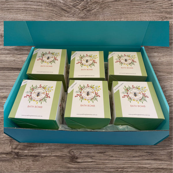 Gift Box - 6 Large Bath Bombs