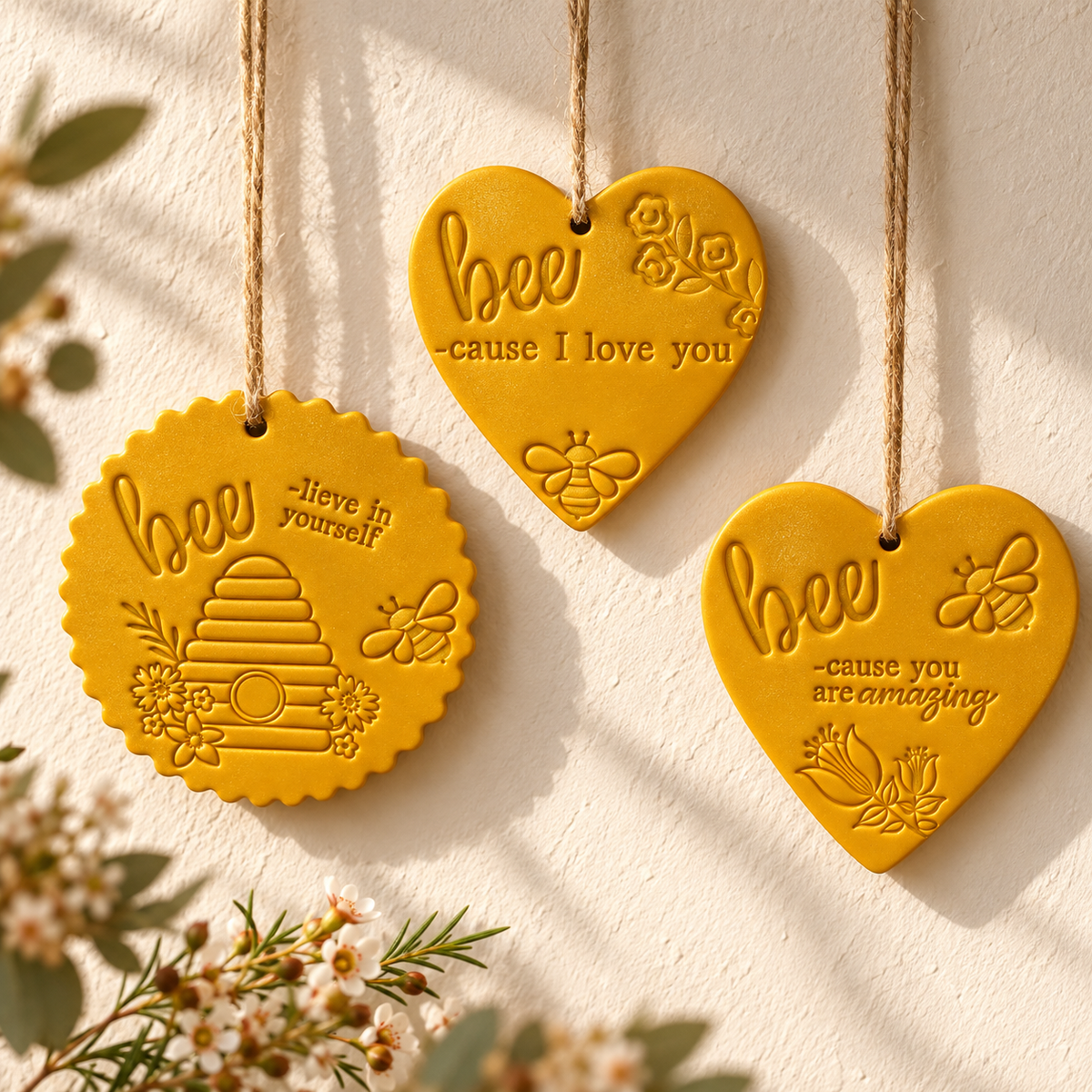 Handmade Clay Hanging Wall Art