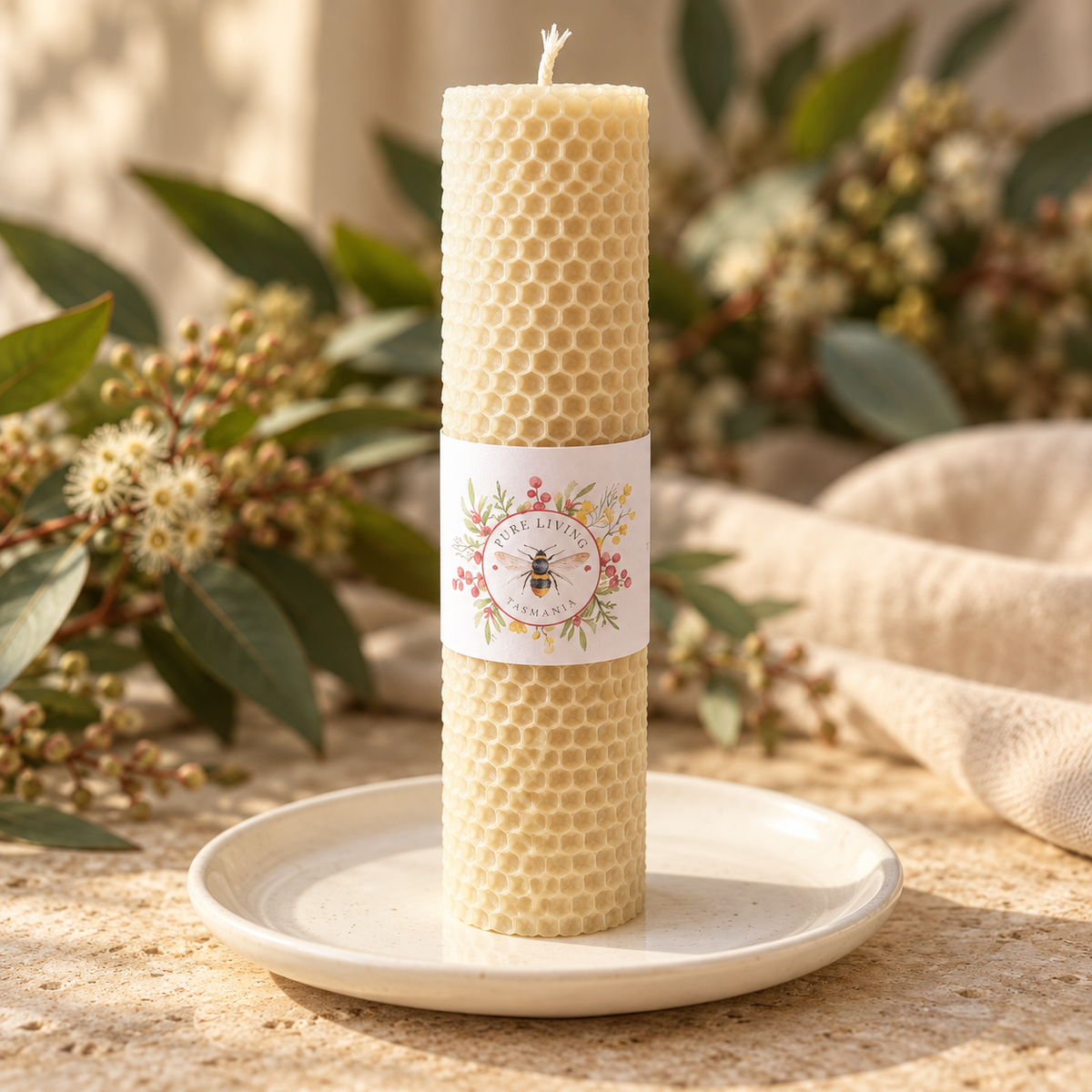 Tasmanian Rolled Beeswax Candle